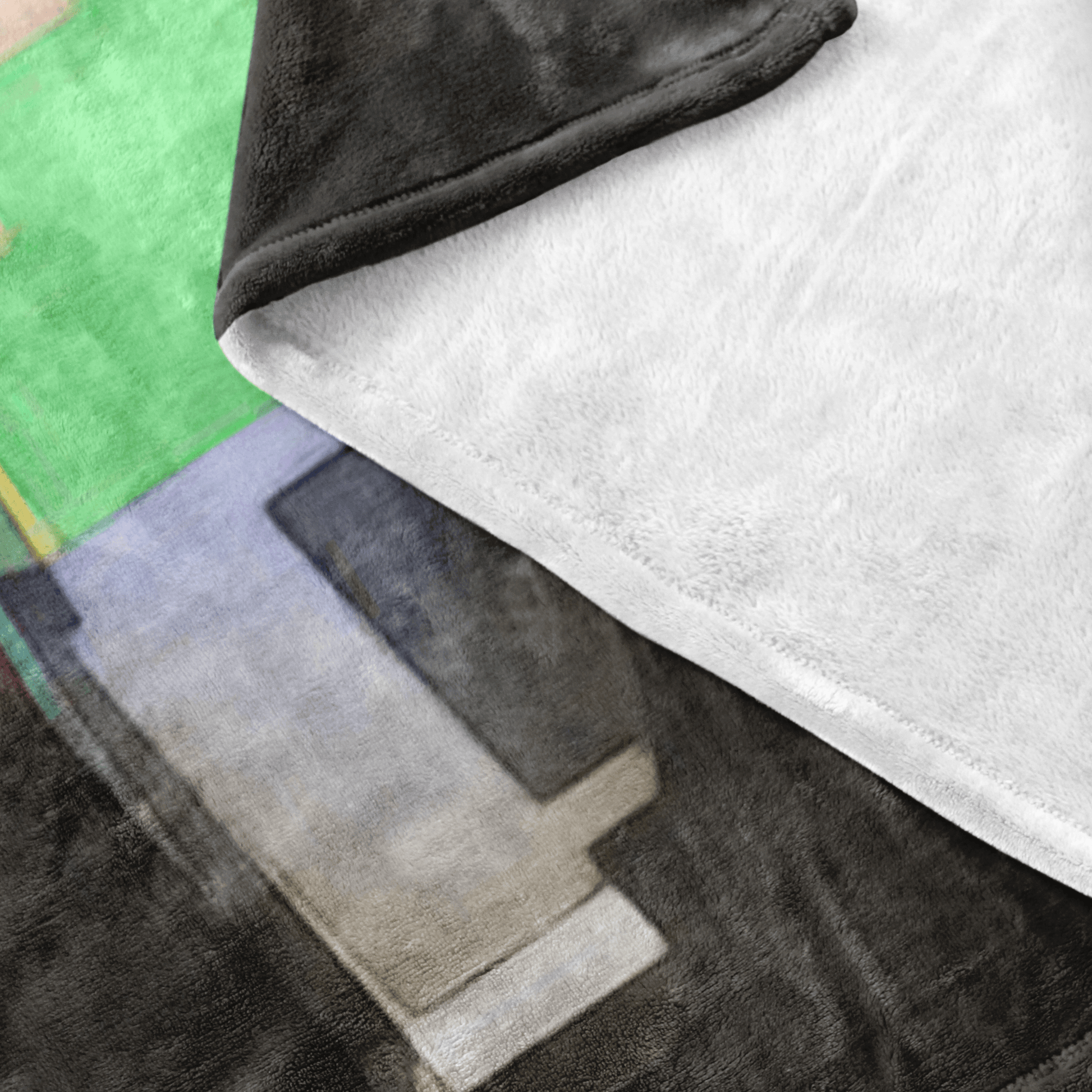 Minecraft Fleece Blanket Sketch Black Blanket - Lusy Store