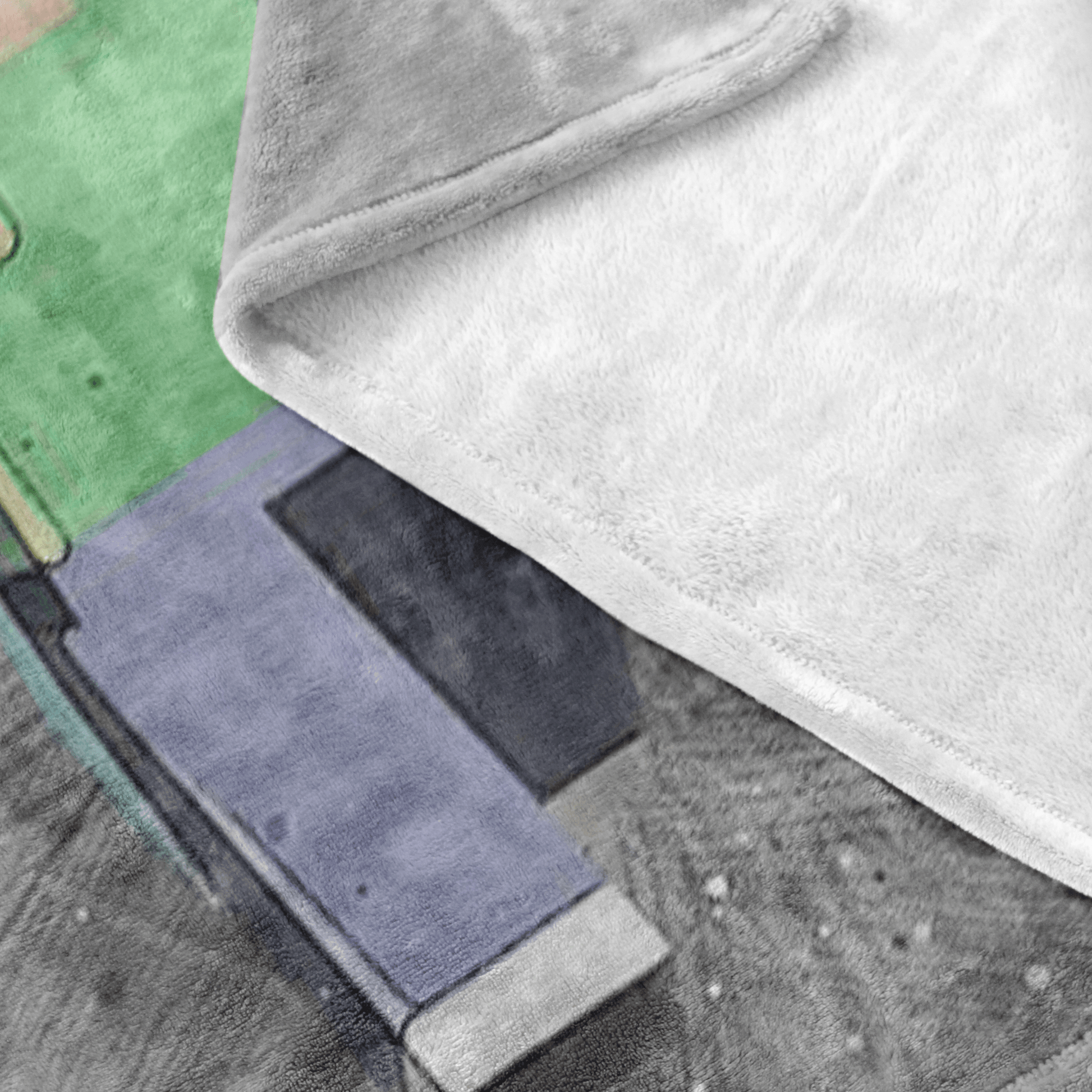 Minecraft Fleece Blanket Sketch Mix Grey Blanket - Lusy Store