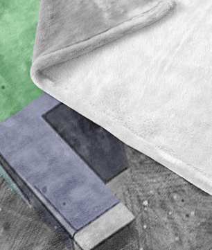Minecraft Fleece Blanket Sketch Mix Grey Blanket - Lusy Store