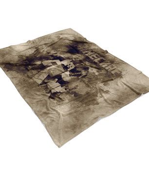Minecraft Fleece Blanket Steve Antiq Watercolor Grey Blanket - Lusy Store