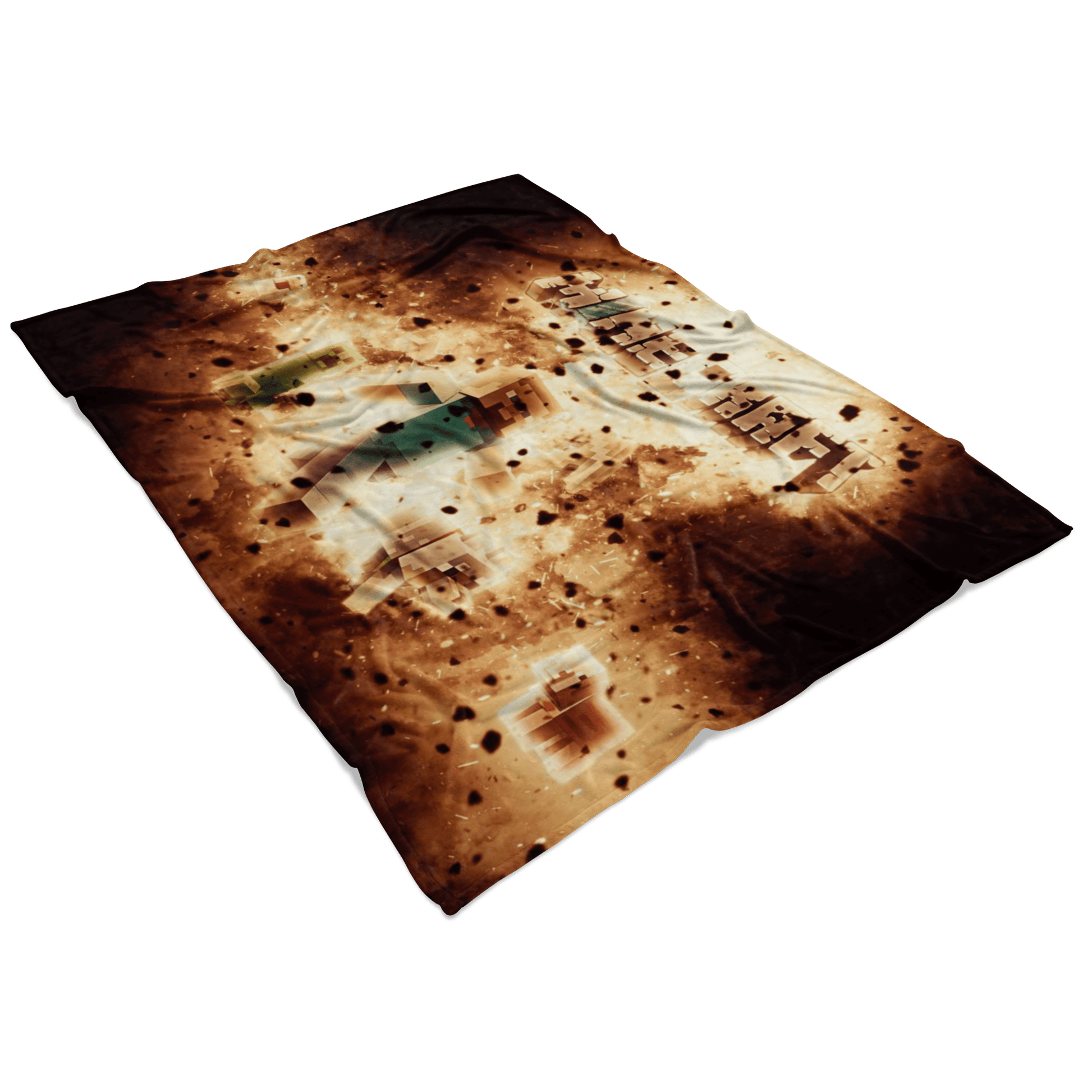 Minecraft Fleece Blanket Steve Blasting Black Blanket - Lusy Store