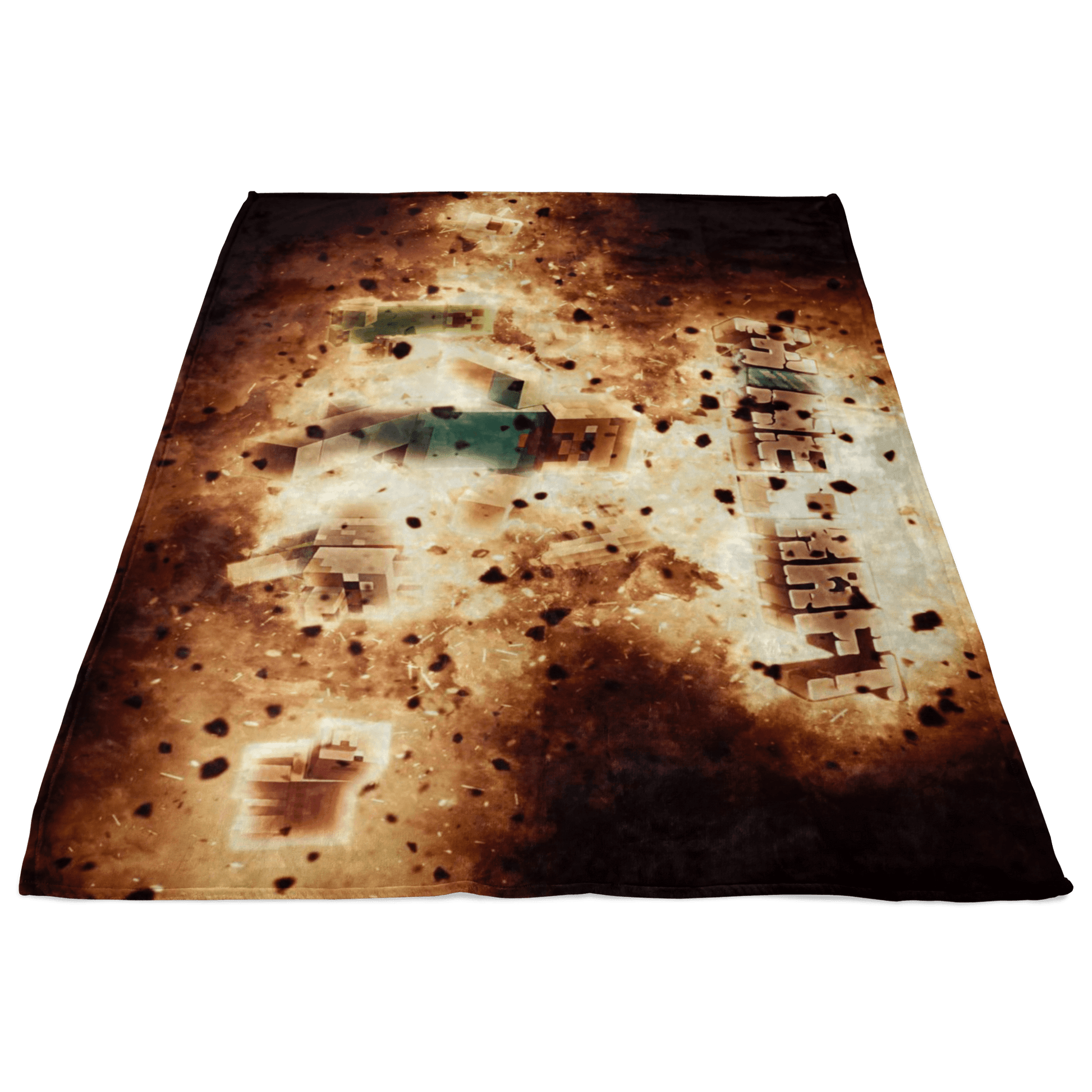 Minecraft Fleece Blanket Steve Blasting Black Blanket - Lusy Store