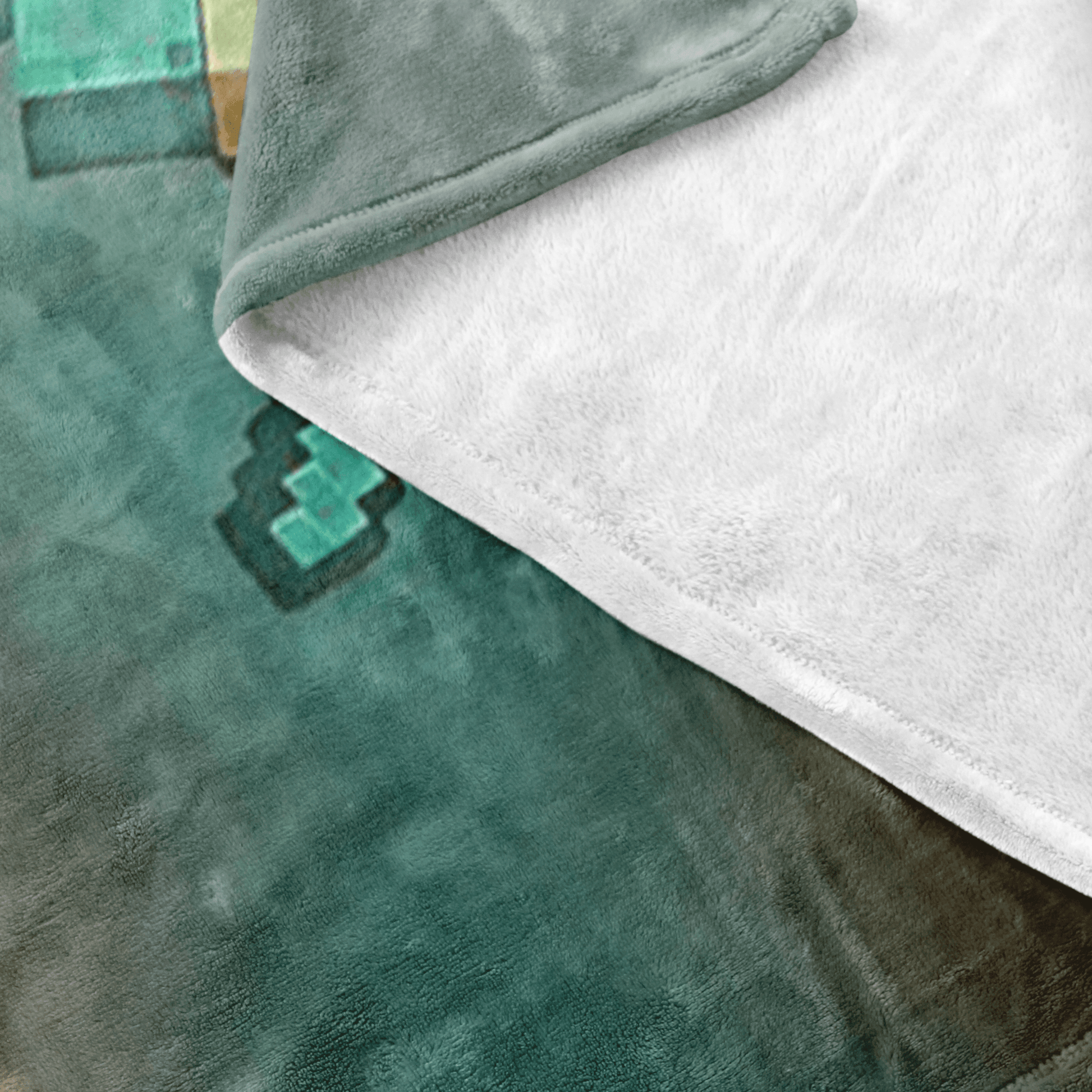 Minecraft Fleece Blanket Steve Diamond Colorful Blanket LS0721 - Lusy Store