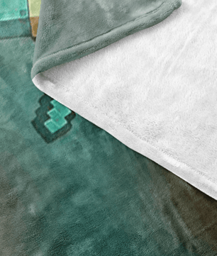 Minecraft Fleece Blanket Steve Diamond Colorful Blanket LS0721 - Lusy Store
