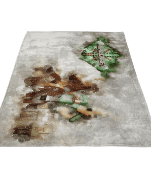 Minecraft Fleece Blanket Steve Diamond GreyBlanket LS0811 - Lusy Store