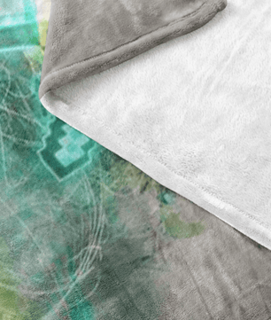 Minecraft Fleece Blanket Steve Diamond Grunge Grey Blanket - Lusy Store