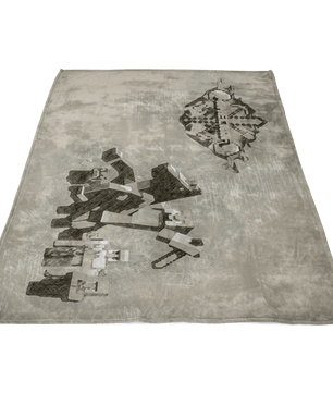 Minecraft Fleece Blanket Steve Diamond Leonardo Grey Blanket - Lusy Store