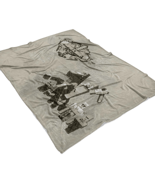 Minecraft Fleece Blanket Steve Diamond Leonardo Grey Blanket - Lusy Store