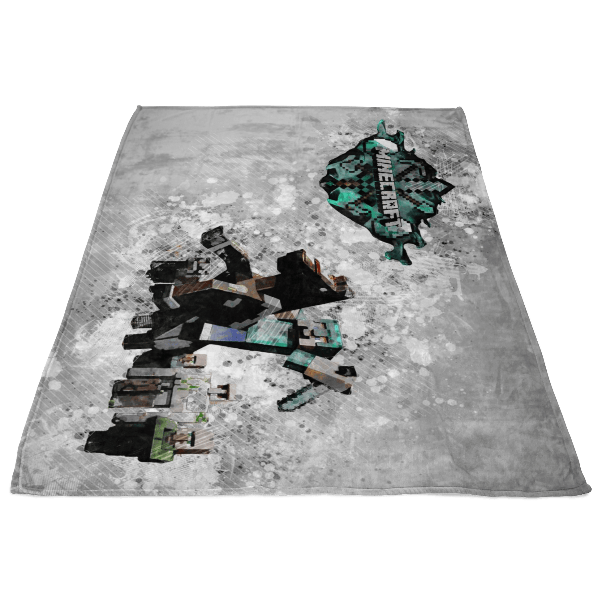 Minecraft Fleece Blanket Steve Diamond Modernity Blanket - Lusy Store