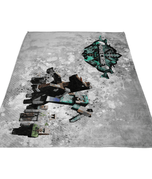 Minecraft Fleece Blanket Steve Diamond Modernity Blanket - Lusy Store