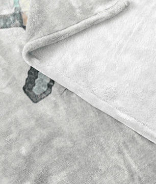 Minecraft Fleece Blanket Steve Diamond Pencil Watercolor White Blanket - Lusy Store