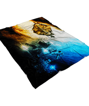 Minecraft Fleece Blanket Steve Diamond Sword Commando Black Blanket - Lusy Store