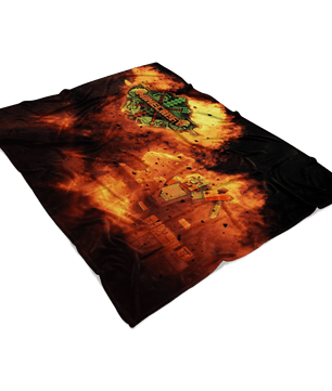Minecraft Fleece Blanket Steve Diamond Sword Fervent Black Blanket - Lusy Store