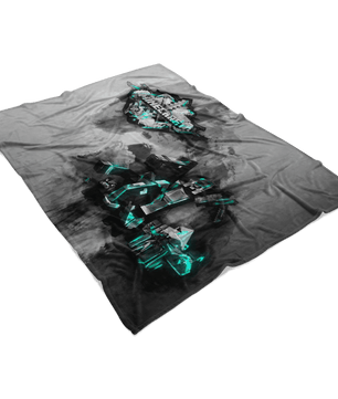 Minecraft Fleece Blanket Steve Diamond Sword Flex Grey Blanket - Lusy Store