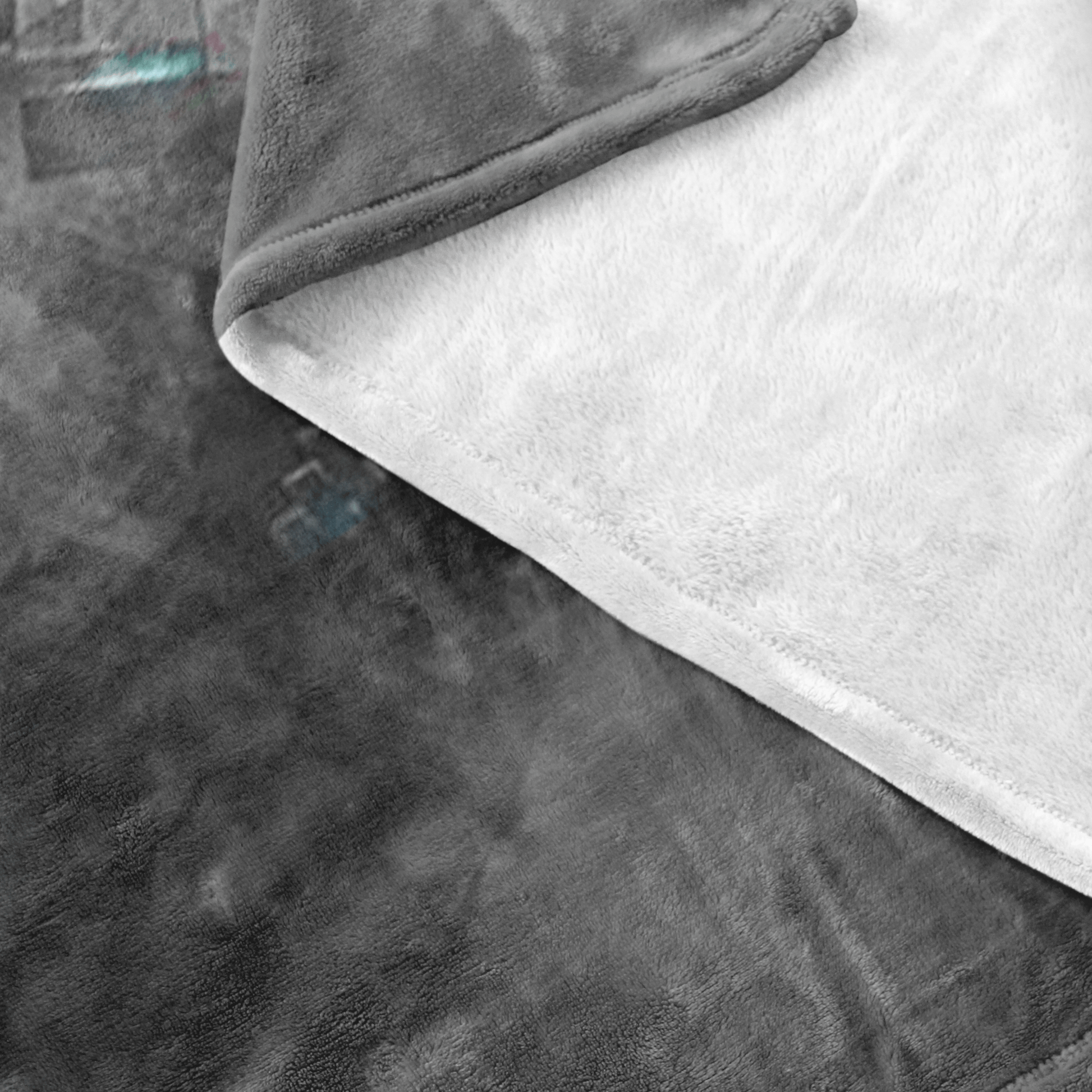 Minecraft Fleece Blanket Steve Diamond Sword Flex Grey Blanket - Lusy Store