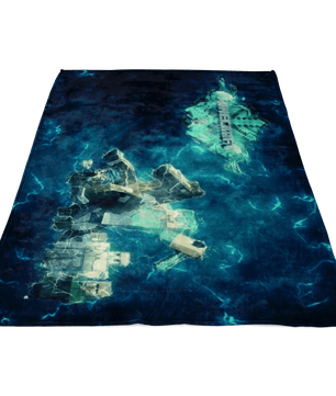 Minecraft Fleece Blanket Steve Diamond Sword Impulse Blue Blanket - Lusy Store