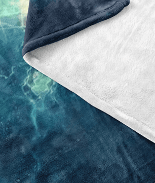 Minecraft Fleece Blanket Steve Diamond Sword Impulse Blue Blanket - Lusy Store