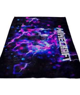Minecraft Fleece Blanket Steve Energy Black Blanket - Lusy Store
