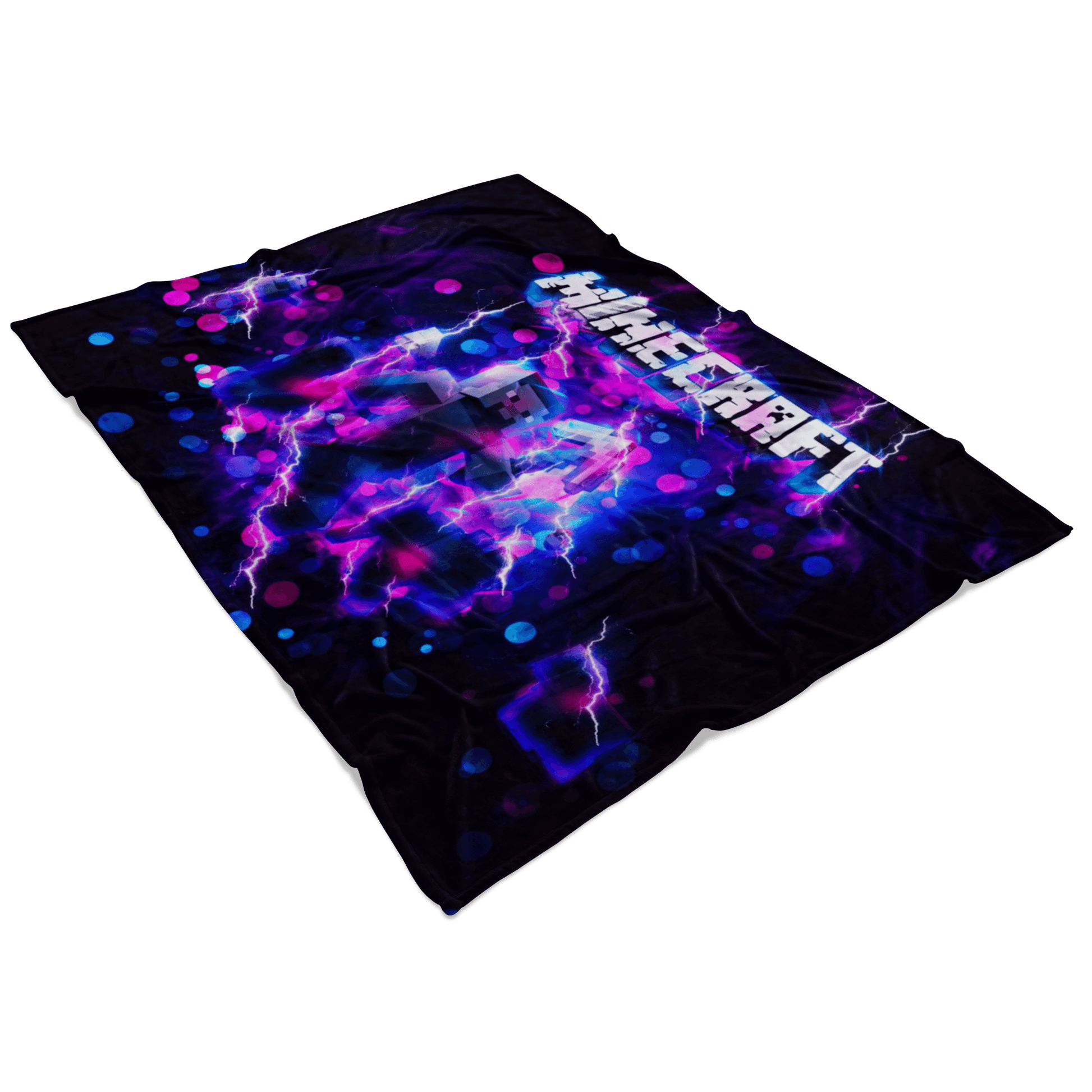 Minecraft Fleece Blanket Steve Energy Black Blanket - Lusy Store