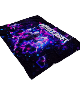 Minecraft Fleece Blanket Steve Energy Black Blanket - Lusy Store