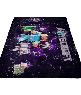 Minecraft Fleece Blanket Steve Fervent Black Blanket LS0706 - Lusy Store