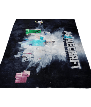Minecraft Fleece Blanket Steve Fervent Black Blanket LS0734 - Lusy Store