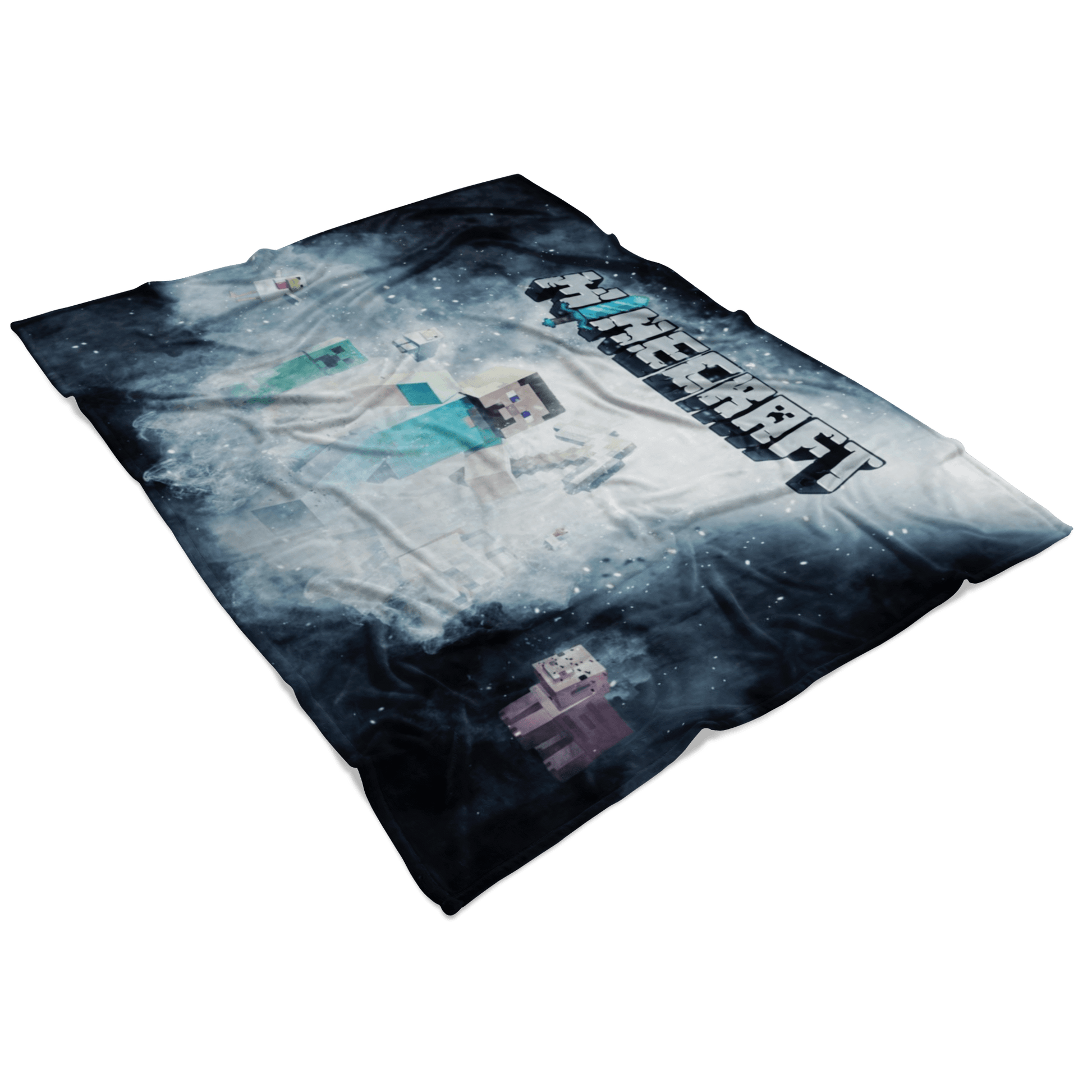 Minecraft Fleece Blanket Steve Fervent Black Blanket LS0755 - Lusy Store