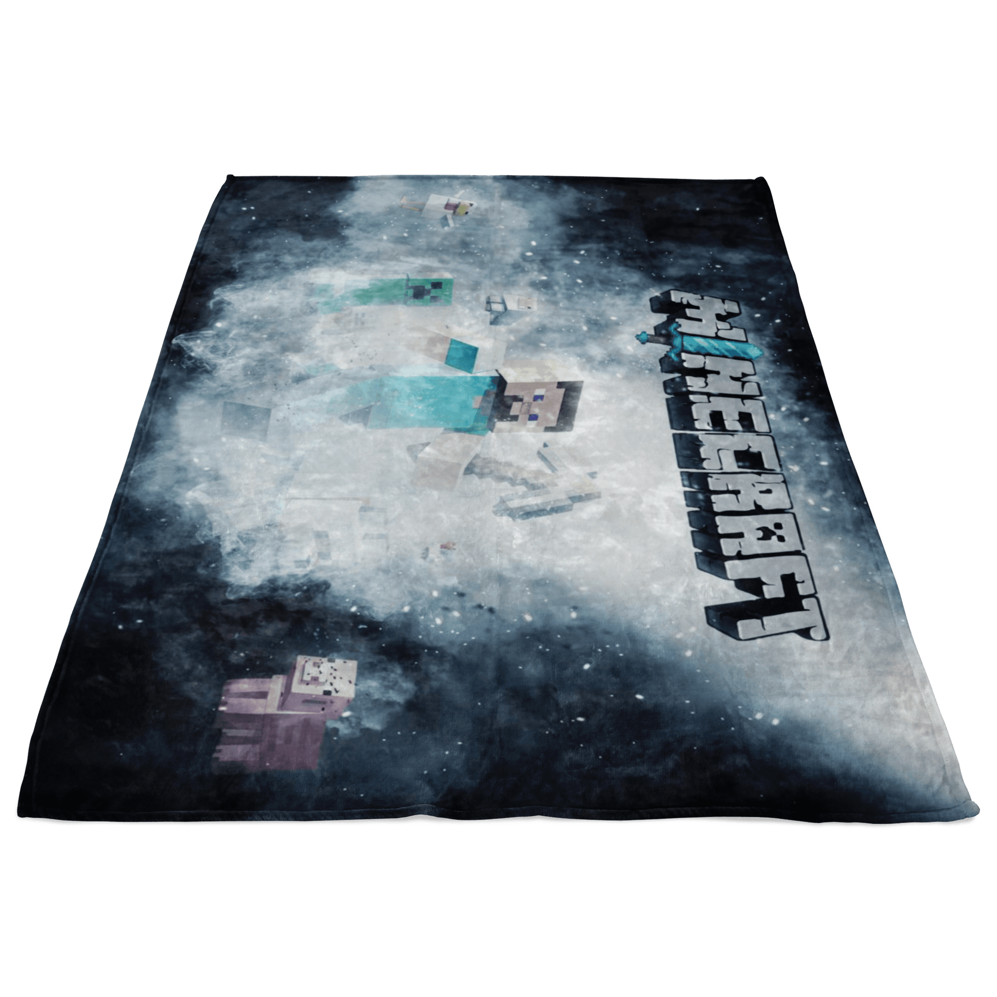 Minecraft Fleece Blanket Steve Fervent Black Blanket LS0755 - Lusy Store
