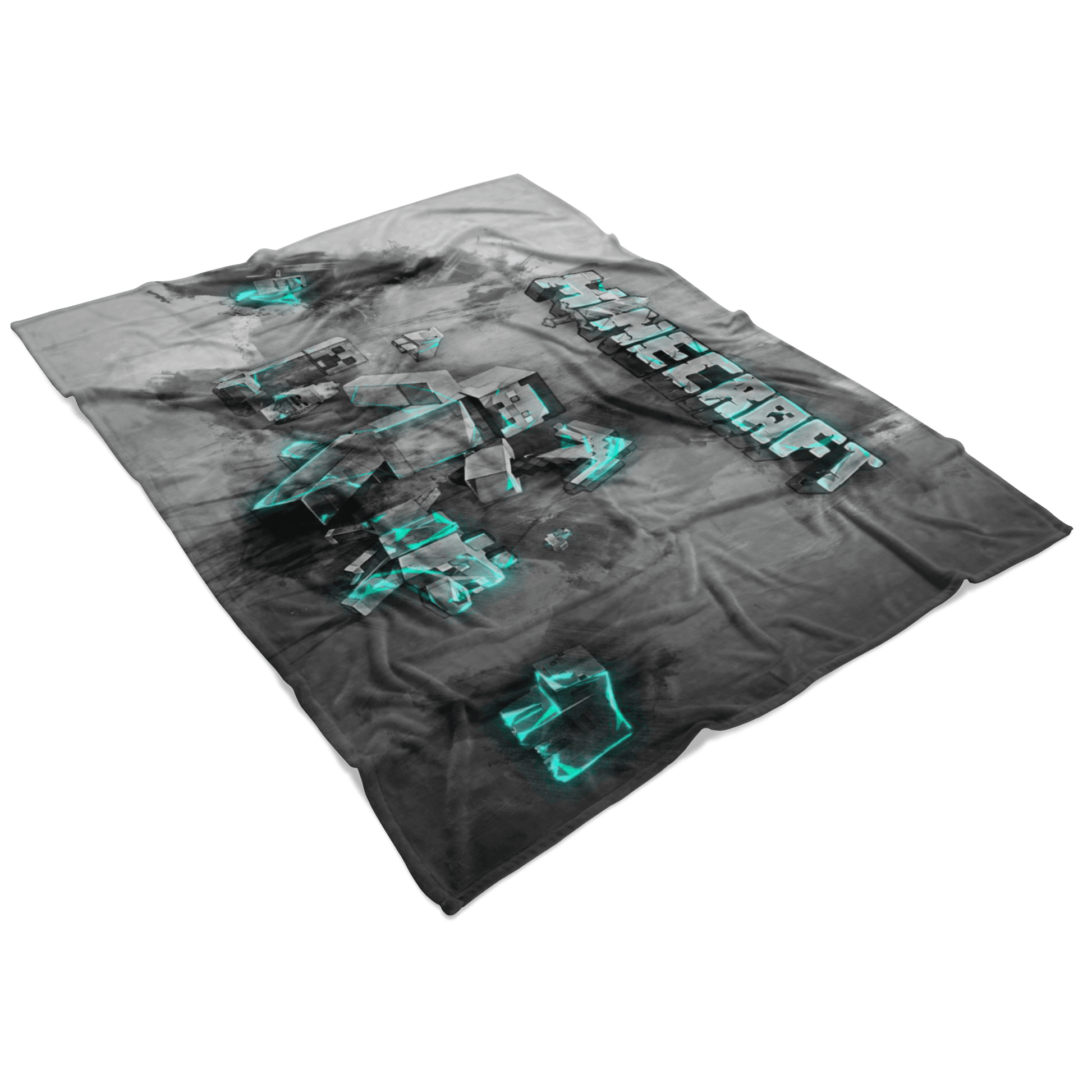 Minecraft Fleece Blanket Steve Fervent Flex Grey Blanket - Lusy Store