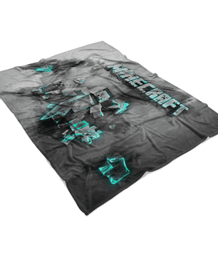 Minecraft Fleece Blanket Steve Fervent Flex Grey Blanket - Lusy Store