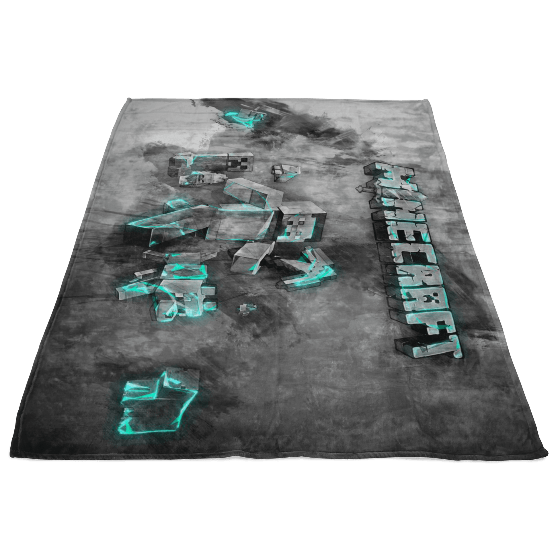 Minecraft Fleece Blanket Steve Fervent Flex Grey Blanket - Lusy Store