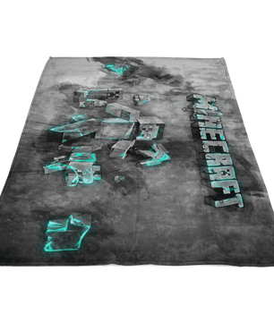 Minecraft Fleece Blanket Steve Fervent Flex Grey Blanket - Lusy Store
