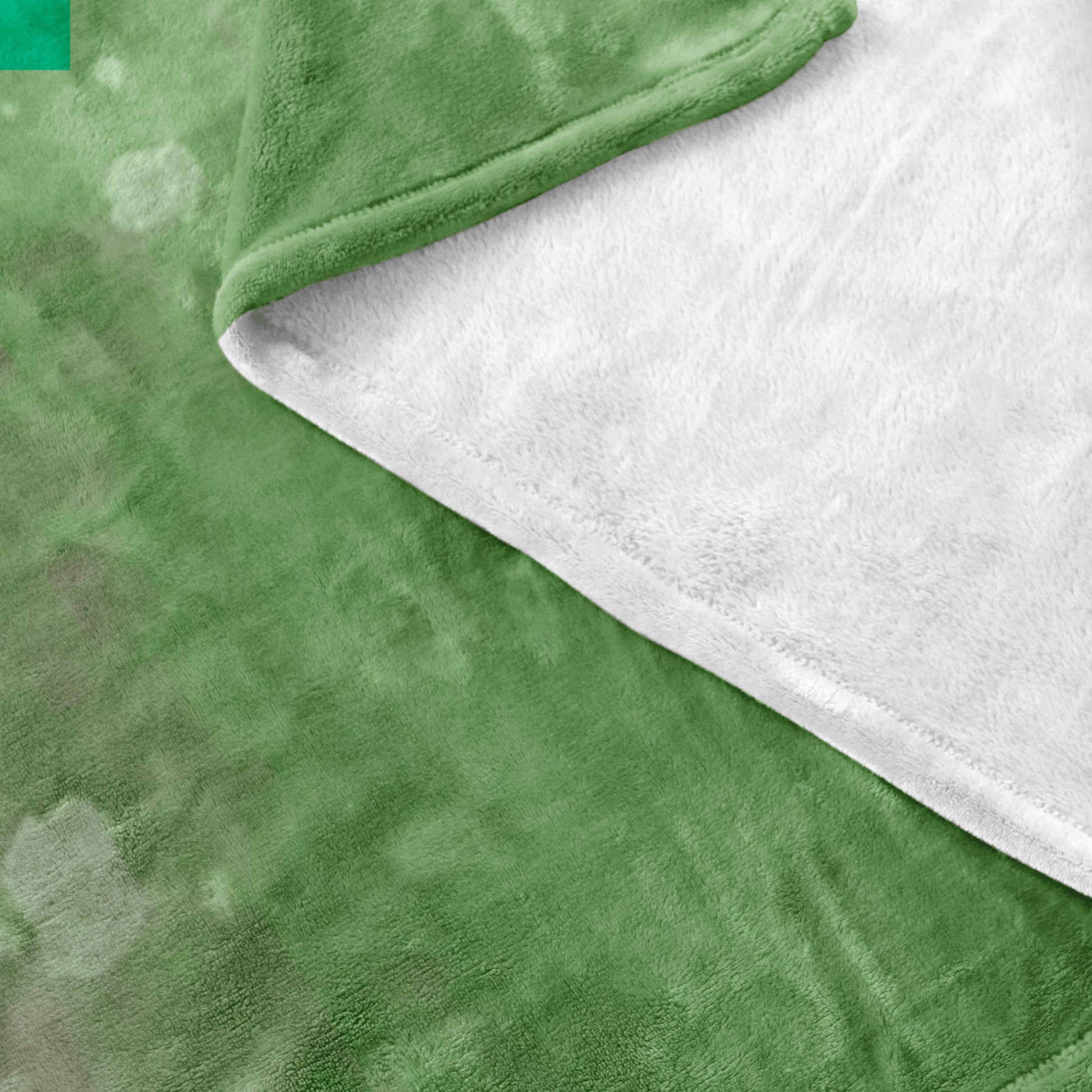 Minecraft Fleece Blanket Steve Fervent Green Blanket LS0776 - Lusy Store