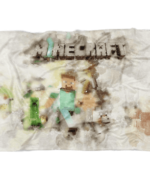 Minecraft Fleece Blanket Steve Fervent Grey Blanket LS0810 - Lusy Store