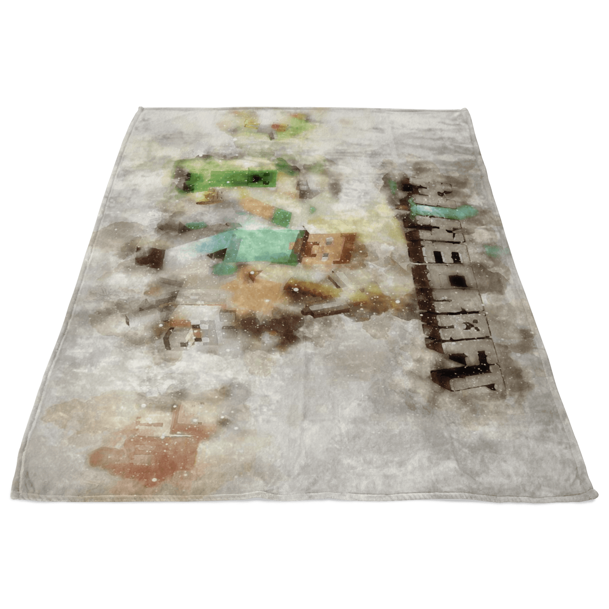 Minecraft Fleece Blanket Steve Fervent Grey Blanket LS0810 - Lusy Store