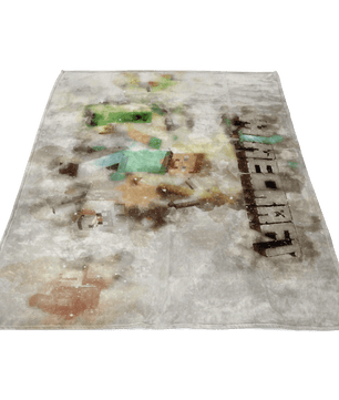 Minecraft Fleece Blanket Steve Fervent Grey Blanket LS0810 - Lusy Store