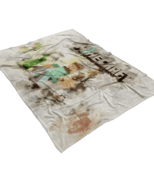 Minecraft Fleece Blanket Steve Fervent Grey Blanket LS0810 - Lusy Store