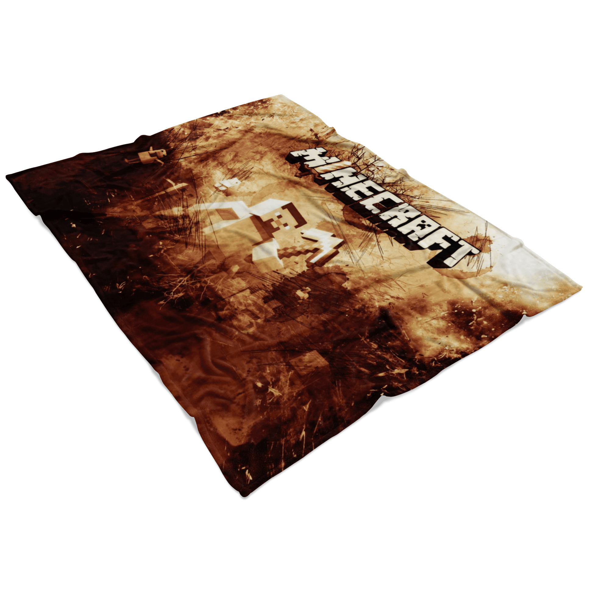 Minecraft Fleece Blanket Steve Fervent Grunge Black Blanket - Lusy Store