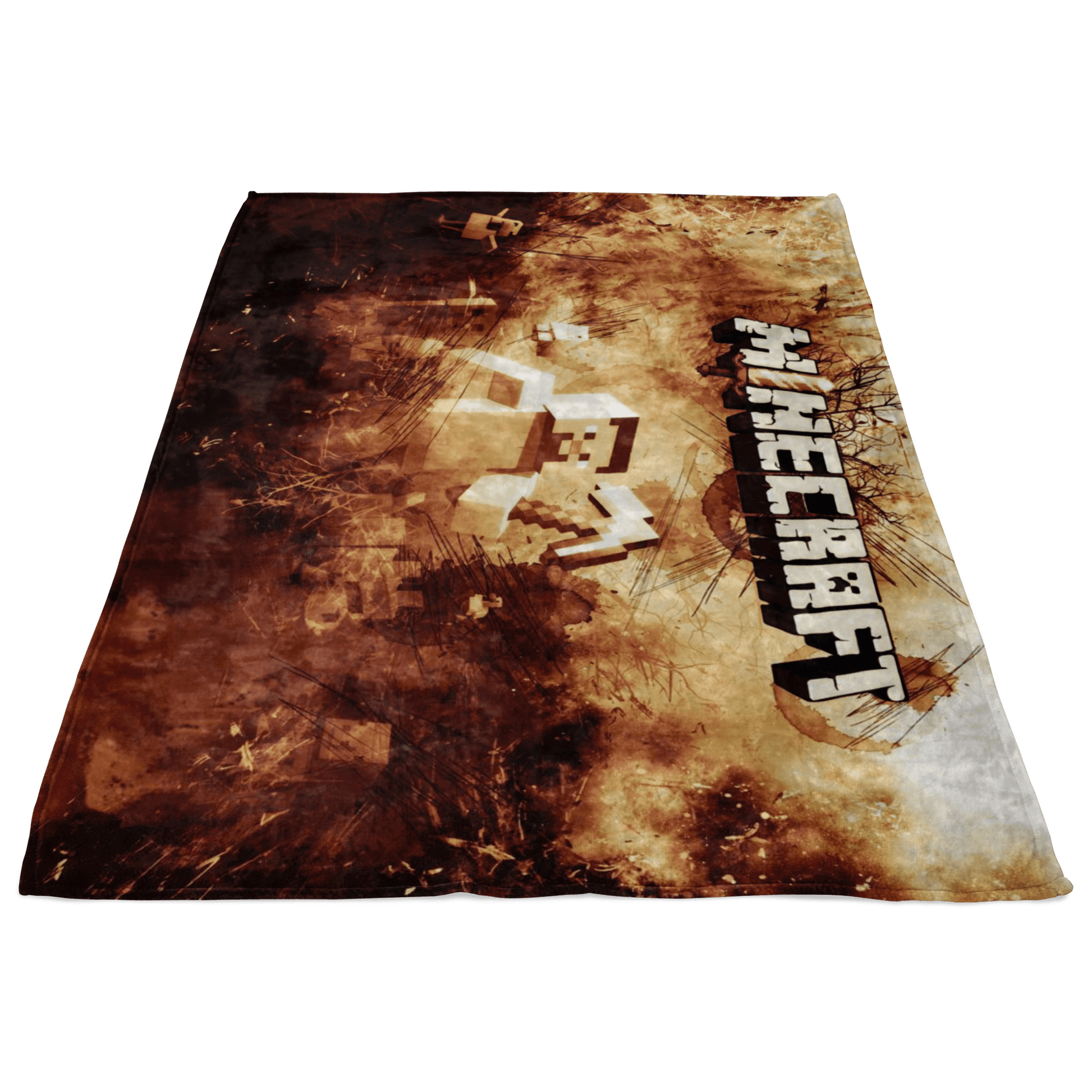Minecraft Fleece Blanket Steve Fervent Grunge Black Blanket - Lusy Store