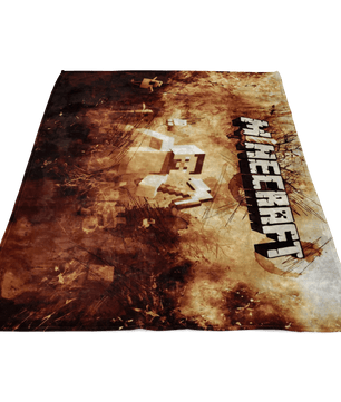 Minecraft Fleece Blanket Steve Fervent Grunge Black Blanket - Lusy Store