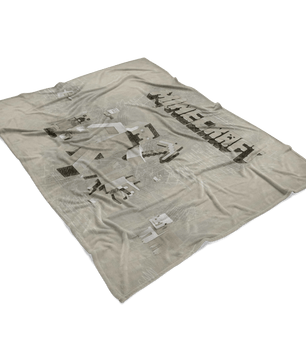 Minecraft Fleece Blanket Steve Fervent Leonardo Grey Blanket - Lusy Store