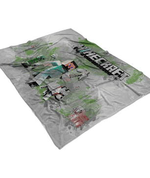 Minecraft Fleece Blanket Steve Fervent Modernity Grey Blanket - Lusy Store