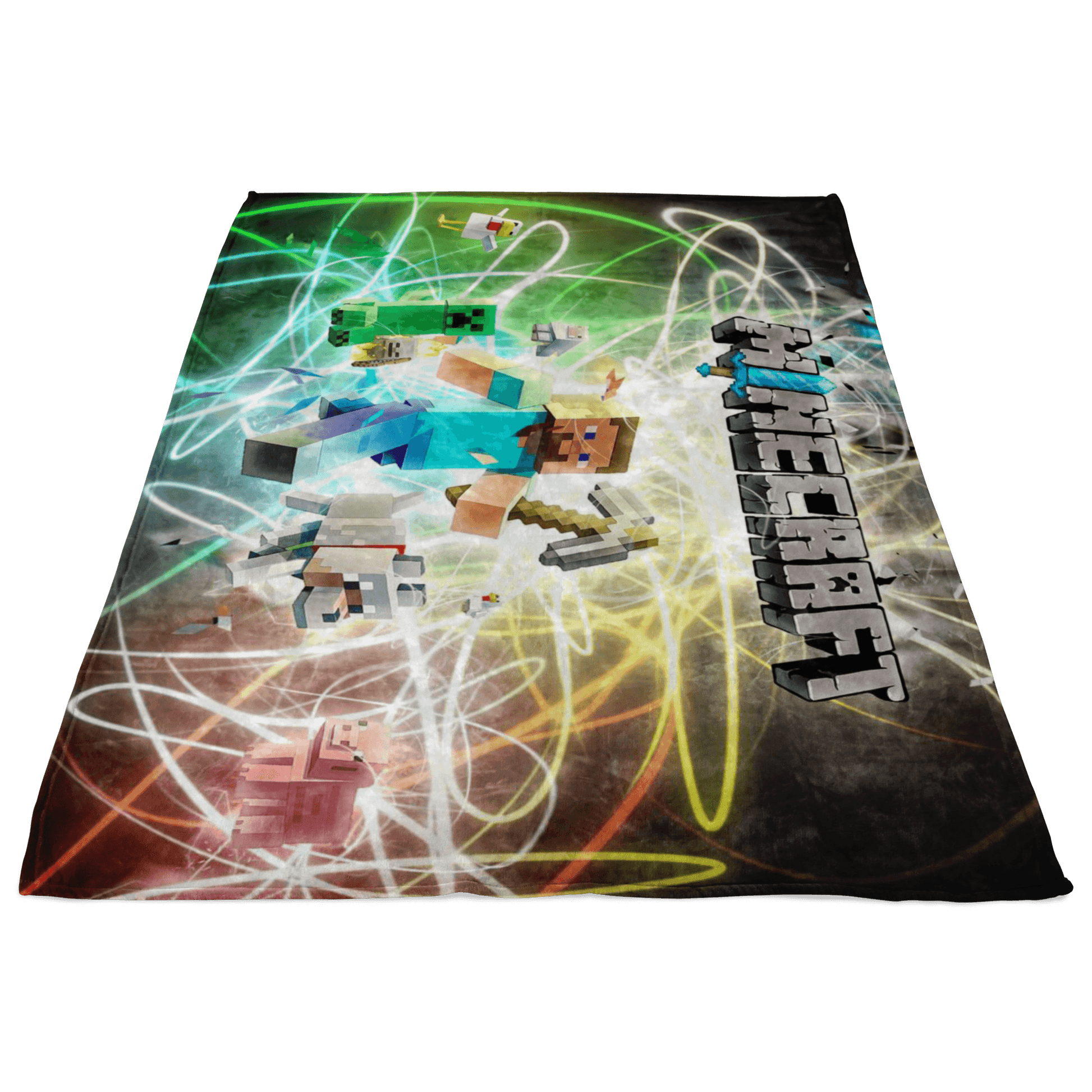 Minecraft Fleece Blanket Steve Fervent Plasma Colorful Blanket - Lusy Store