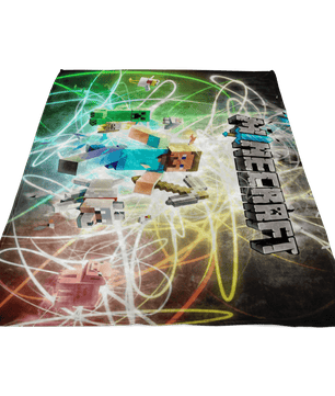 Minecraft Fleece Blanket Steve Fervent Plasma Colorful Blanket - Lusy Store