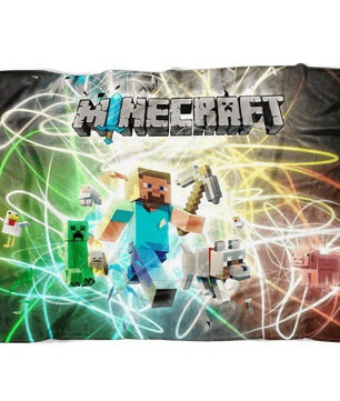 Minecraft Fleece Blanket Steve Fervent Plasma Colorful Blanket - Lusy Store