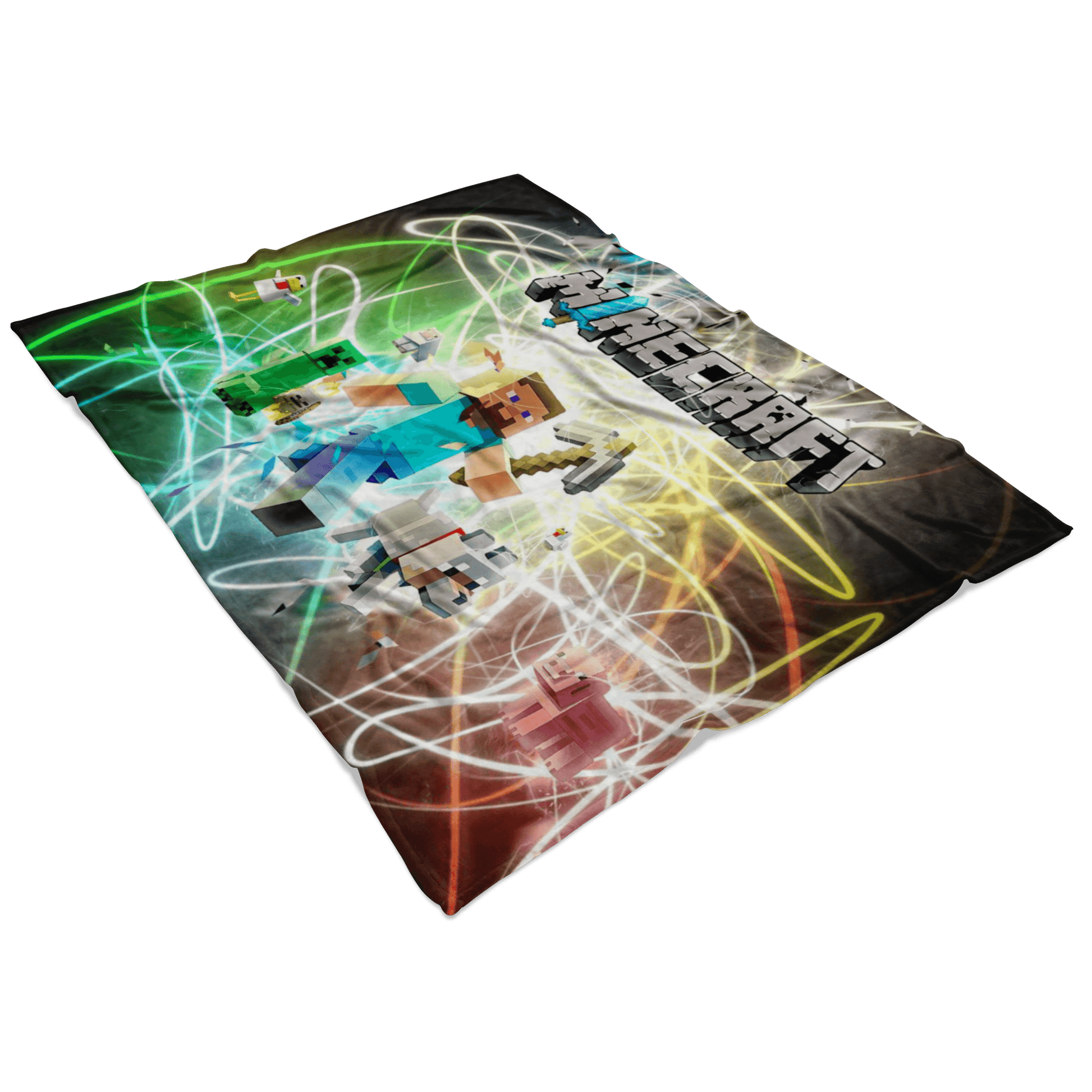 Minecraft Fleece Blanket Steve Fervent Plasma Colorful Blanket - Lusy Store