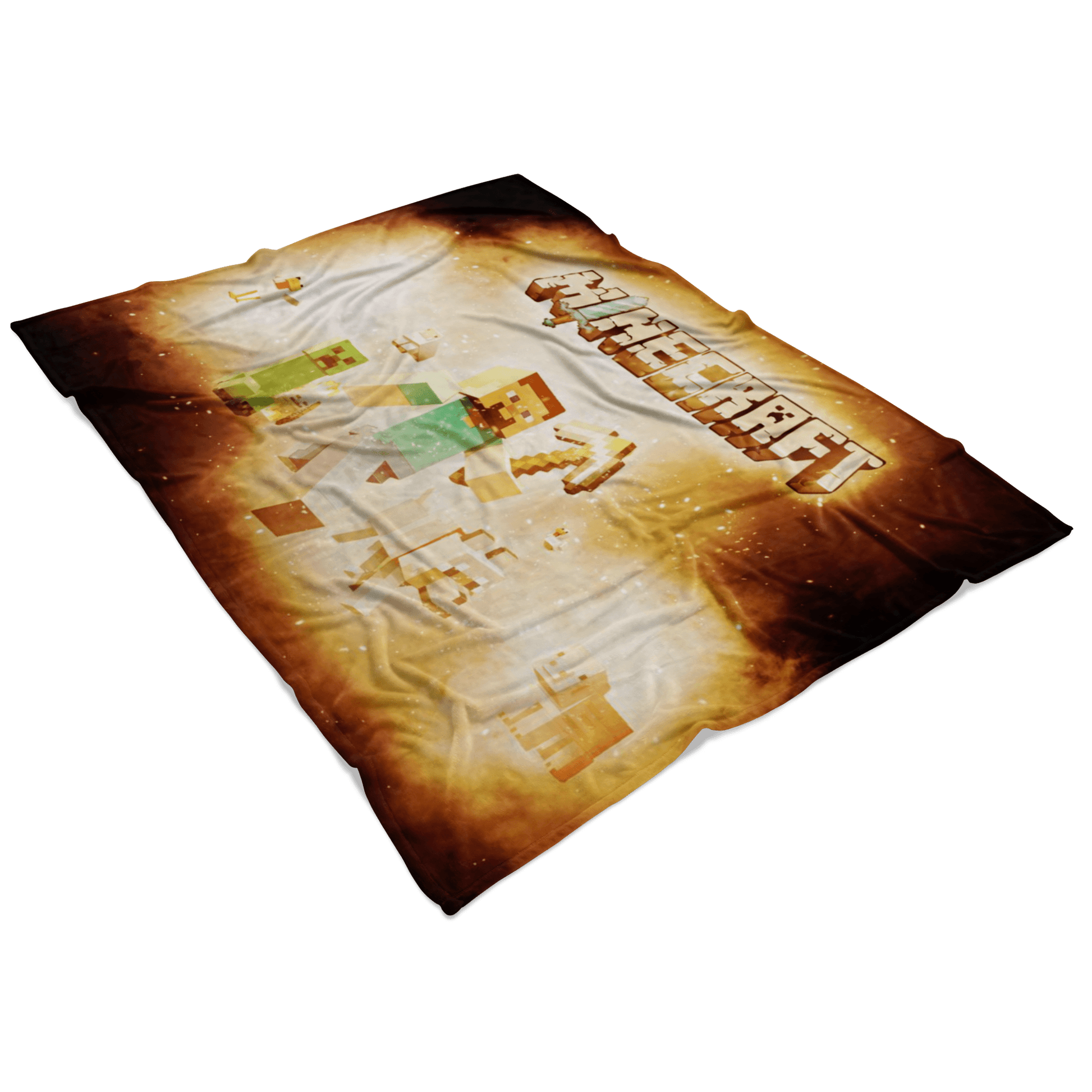 Minecraft Fleece Blanket Steve Fervent Yellow Blanket LS0790 - Lusy Store