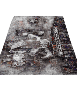 Minecraft Fleece Blanket Street Art Grey Blanket - Lusy Store