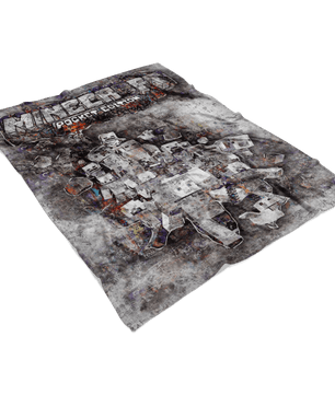 Minecraft Fleece Blanket Street Art Grey Blanket - Lusy Store