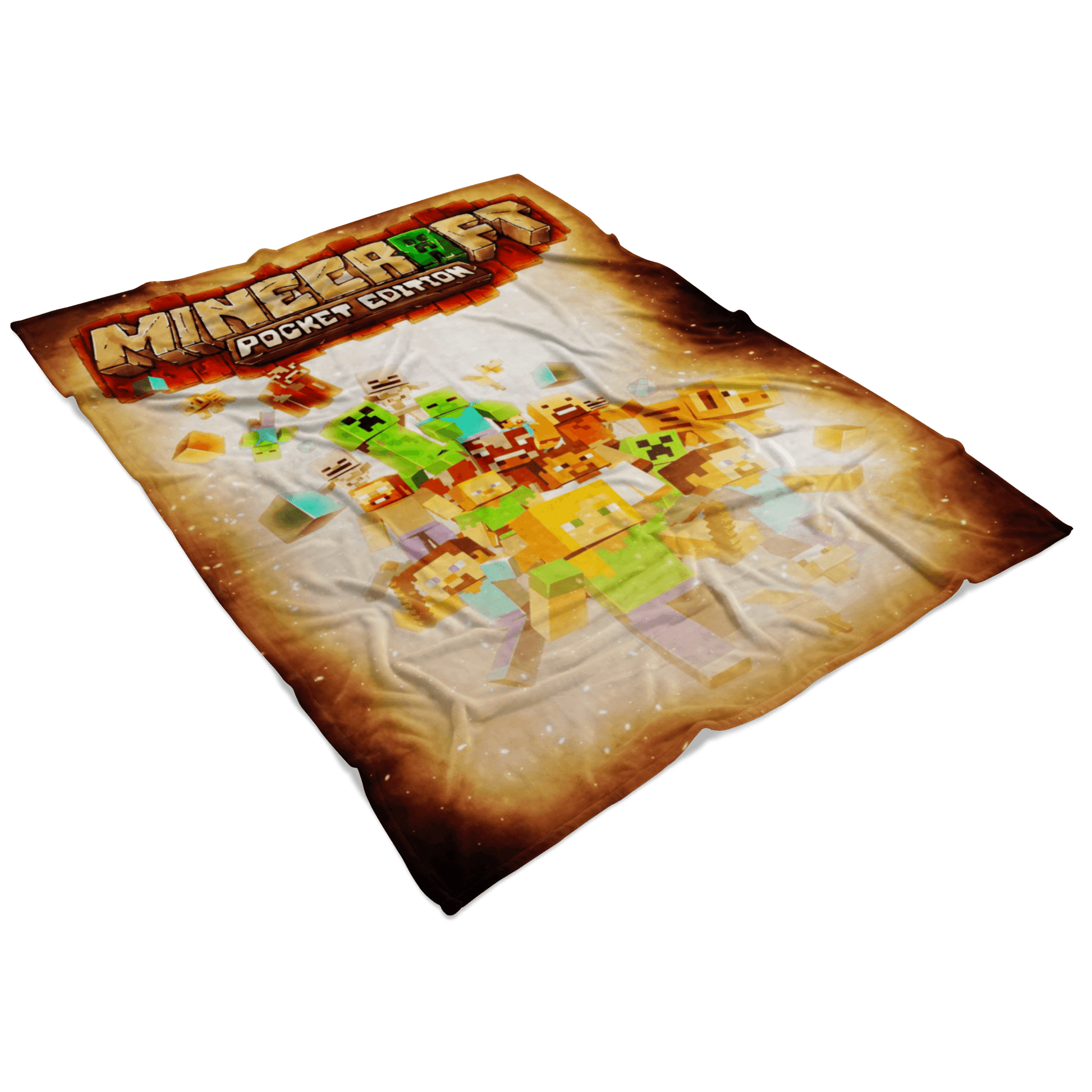 Minecraft Fleece Blanket Survivor Yellow Blanket - Lusy Store